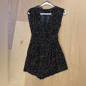 Mango Black and Brown Romper